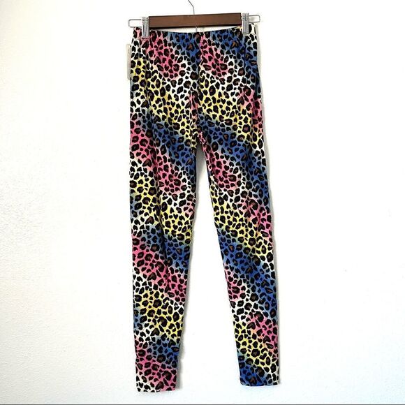 NWT Always Leopard Print Rainbow Leggings One Size - Picture 3 of 5